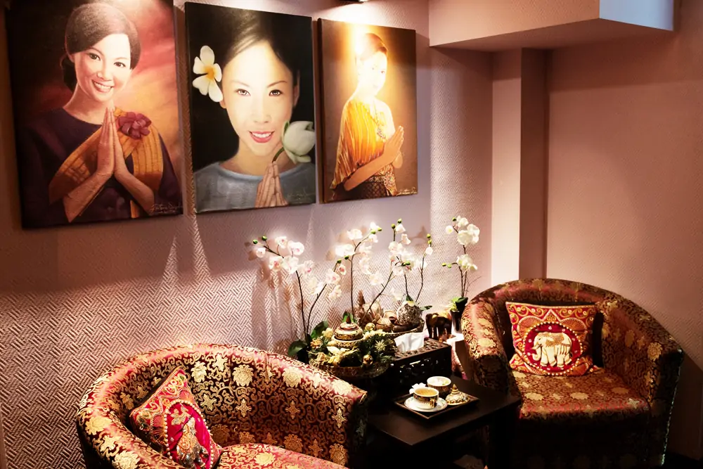 Интерьер спа салона тайского массажа Вай Тай Кузьминки