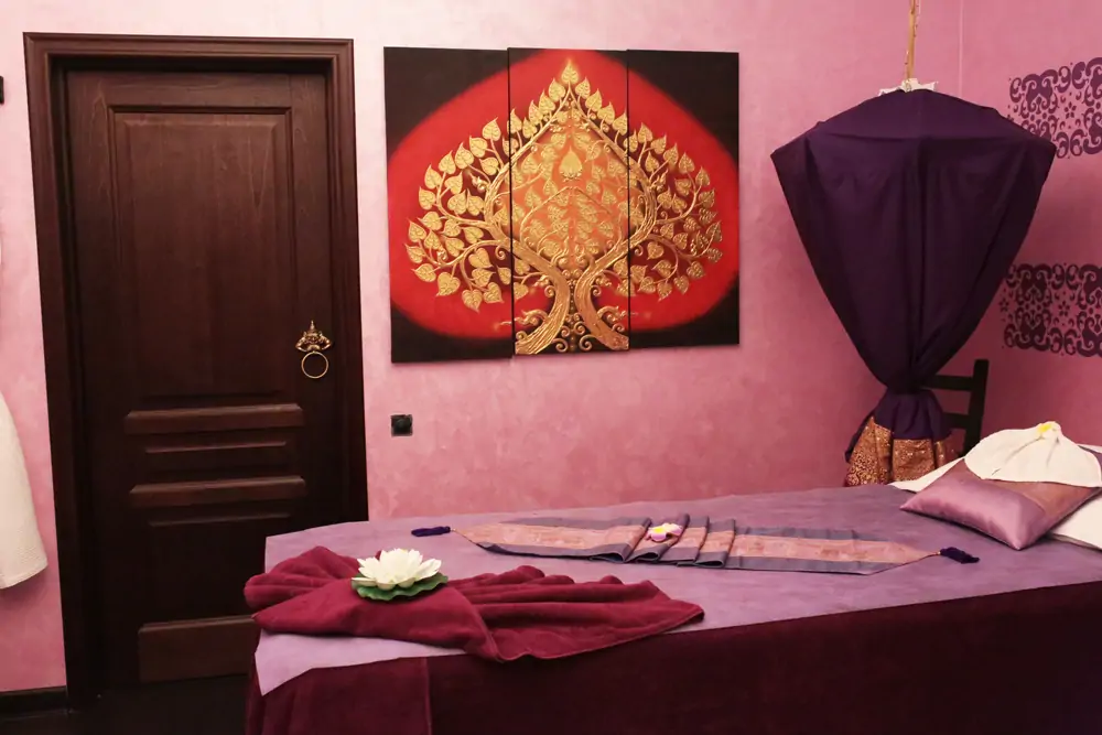 Интерьер спа салона тайского массажа Вай Тай Красная Пресня