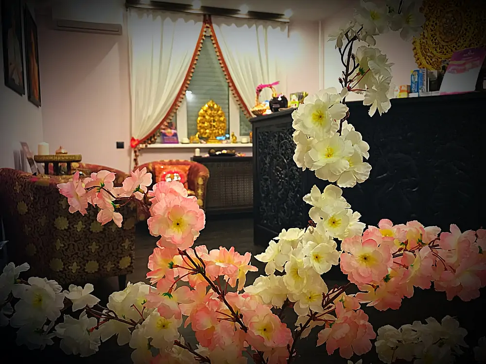 Интерьер спа салона тайского массажа Вай Тай Чертаново