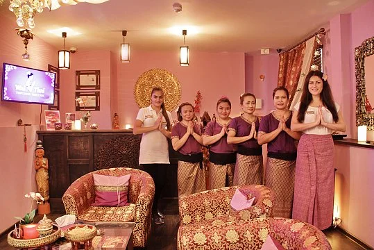 Интерьер спа салона тайского массажа Вай Тай Жукова