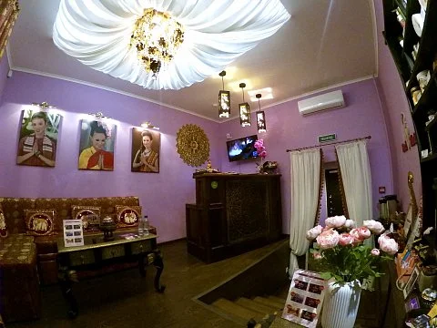 Интерьер спа салона тайского массажа Вай Тай Марьино