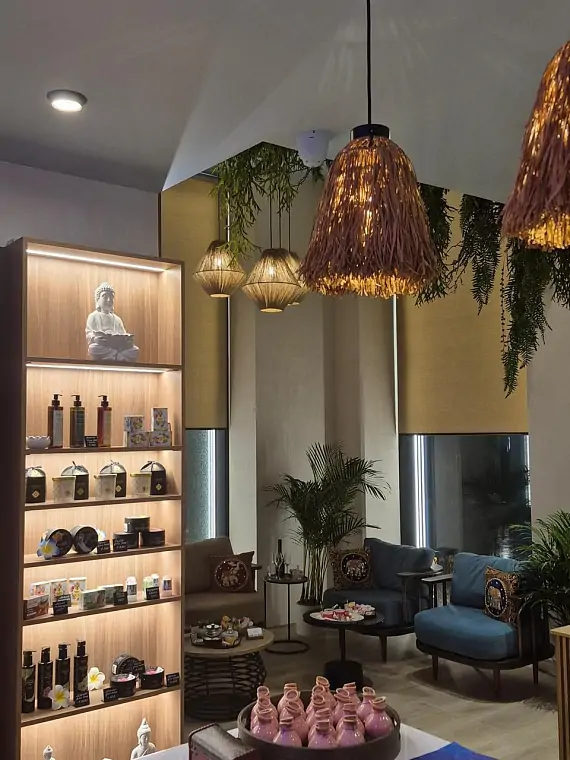 Интерьер спа салона тайского массажа Вай Тай Сити Бэй